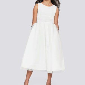 US Angels Organza Tank Dress - Flower Girl/First Communion